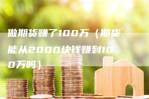 做期货赚了100万（期货能从2000块钱赚到100万吗）