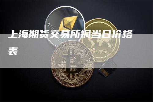 上海期货交易所铜当日价格表