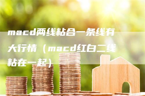 macd两线粘合一条线有大行情（macd红白二线粘在一起）