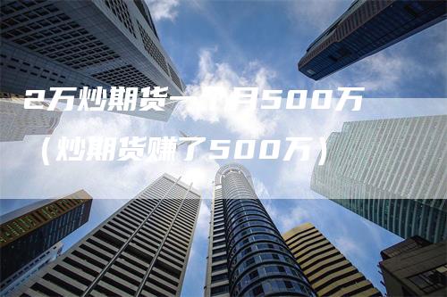 2万炒期货一个月500万（炒期货赚了500万）